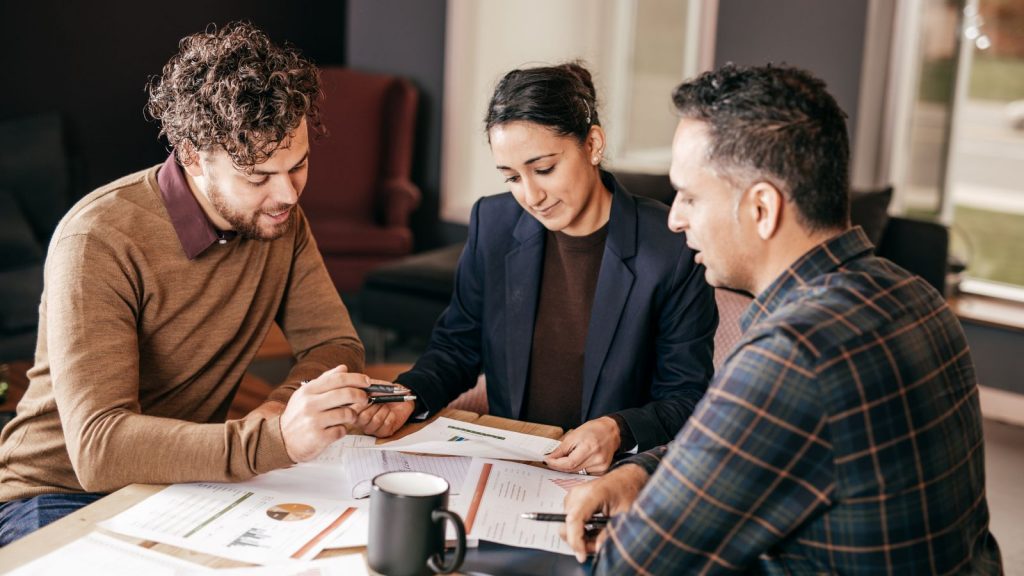 Meeting with a Saskatoon REALTOR to review a real estate strategy
